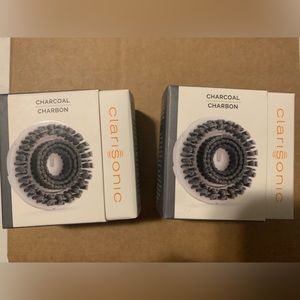 Clarisonic replacement charcoal brush heads (2) NIB!